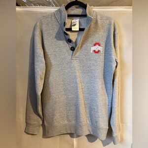 NWOT - 1/4 button OSU sweatshirt